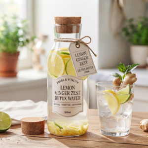 Lemon Ginger Zest Detox Water